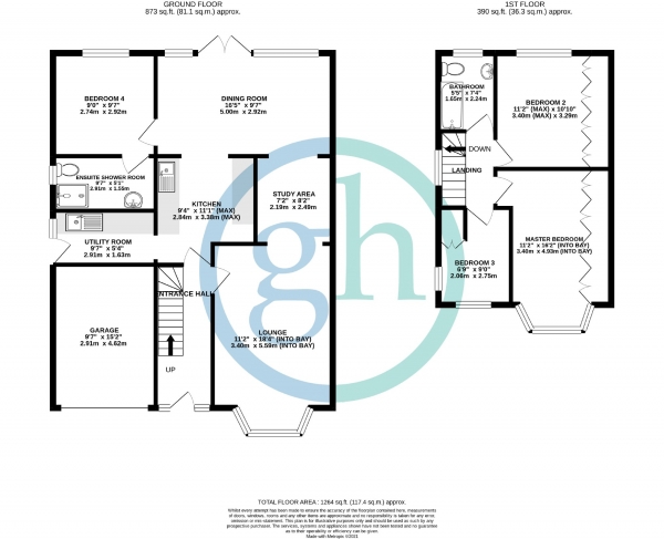 Floor Plan Image for 4 Bedroom Semi-Detached House for Sale in Roundways, Ruislip