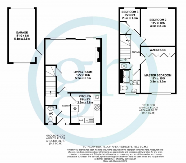 Floor Plan Image for 3 Bedroom End of Terrace House for Sale in Withy Lane, Ruislip