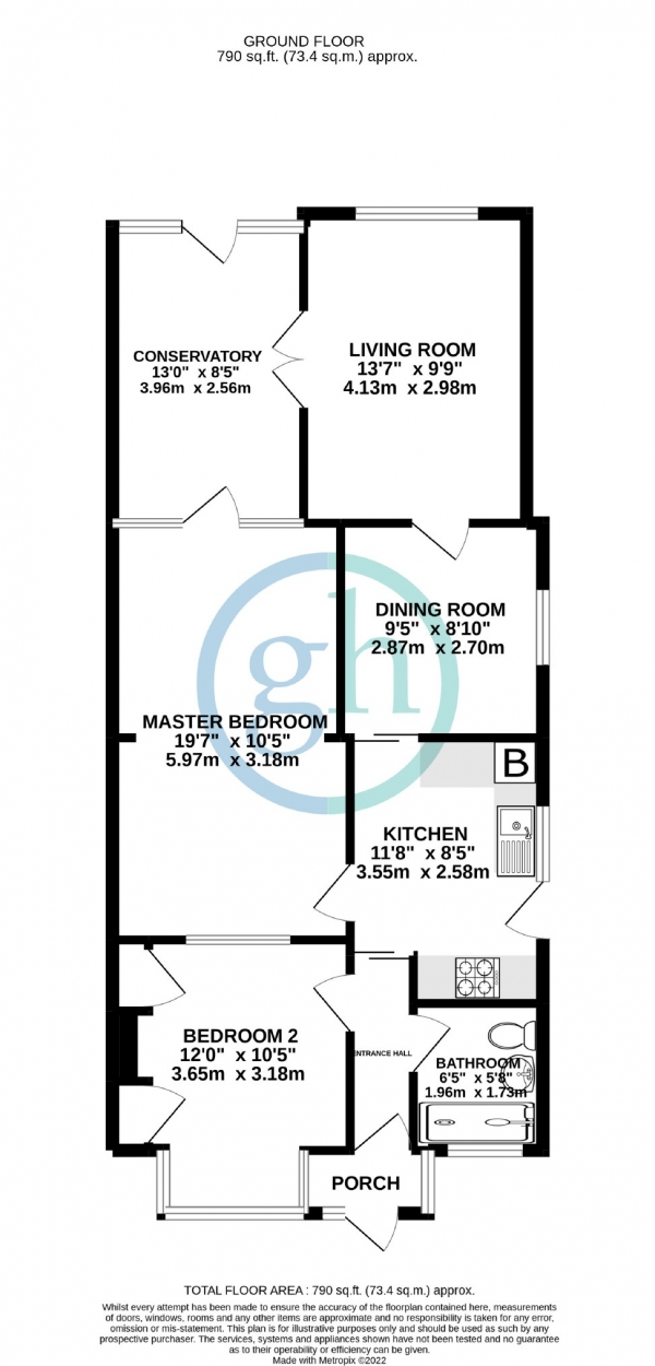 Floor Plan Image for 2 Bedroom Semi-Detached House for Sale in Eastcote Lane, Northolt