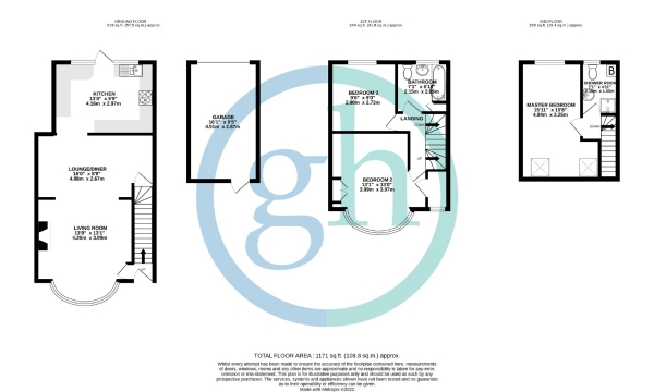 Floor Plan Image for 3 Bedroom Terraced House for Sale in Appledore Avenue, Ruislip