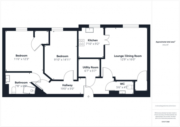 Floor Plan Image for 2 Bedroom Retirement Property for Sale in Josiah Drive, Ickenham, Uxbridge