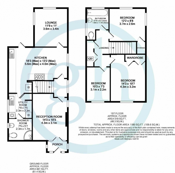 Floor Plan Image for 3 Bedroom Detached House for Sale in Lyndhurst Avenue, Pinner