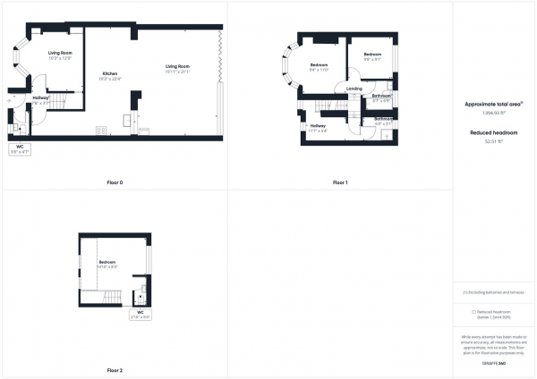 Floor Plan Image for 3 Bedroom End of Terrace House for Sale in Linden Avenue, Ruislip