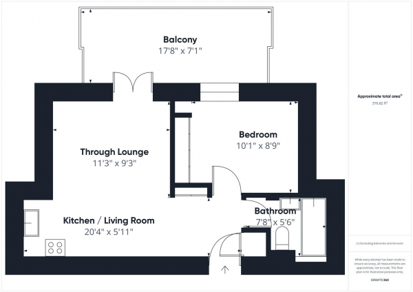 Floor Plan Image for 1 Bedroom Apartment for Sale in Pembroke Road