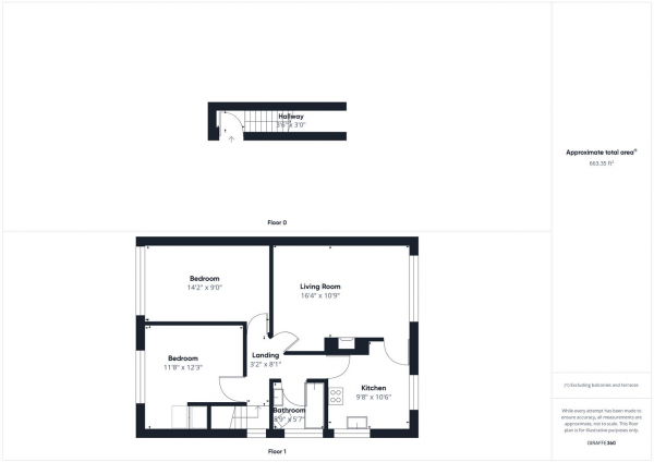 Floor Plan Image for 2 Bedroom Maisonette for Sale in Abbey Close, Pinner