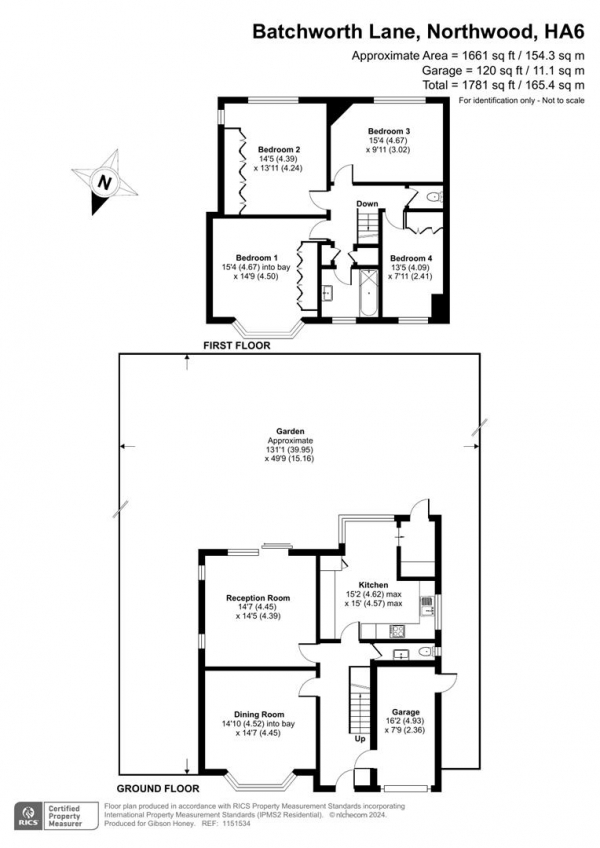 Floor Plan Image for 4 Bedroom Detached House for Sale in Batchworth Lane, Northwood