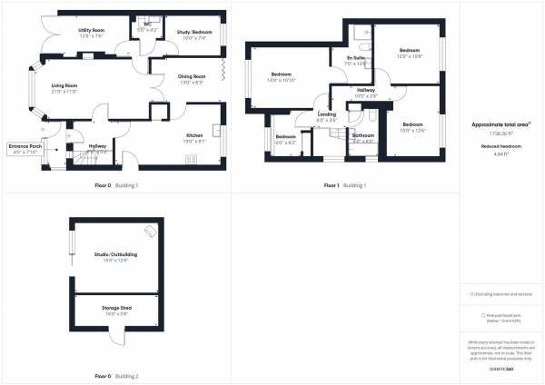 Floor Plan Image for 4 Bedroom Detached House for Sale in Bury Avenue, Ruislip