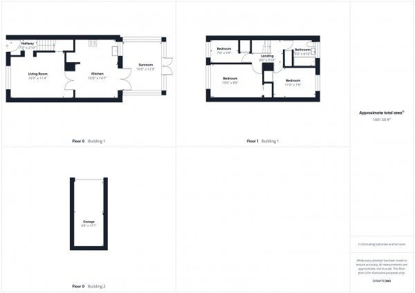 Floor Plan Image for 3 Bedroom Terraced House for Sale in Greystoke Drive, Ruislip