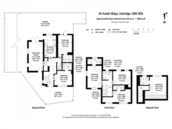 Floor Plan Image for 6 Bedroom Property to Rent in Austin Waye, Uxbridge