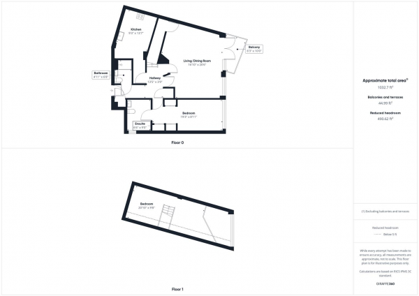 Floor Plan Image for 2 Bedroom Penthouse for Sale in Ickenham Road, Ruislip