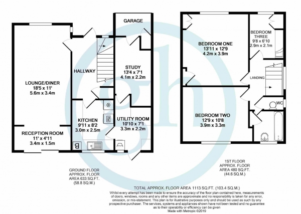 Floor Plan Image for 3 Bedroom Semi-Detached House for Sale in Eastern Avenue, Pinner