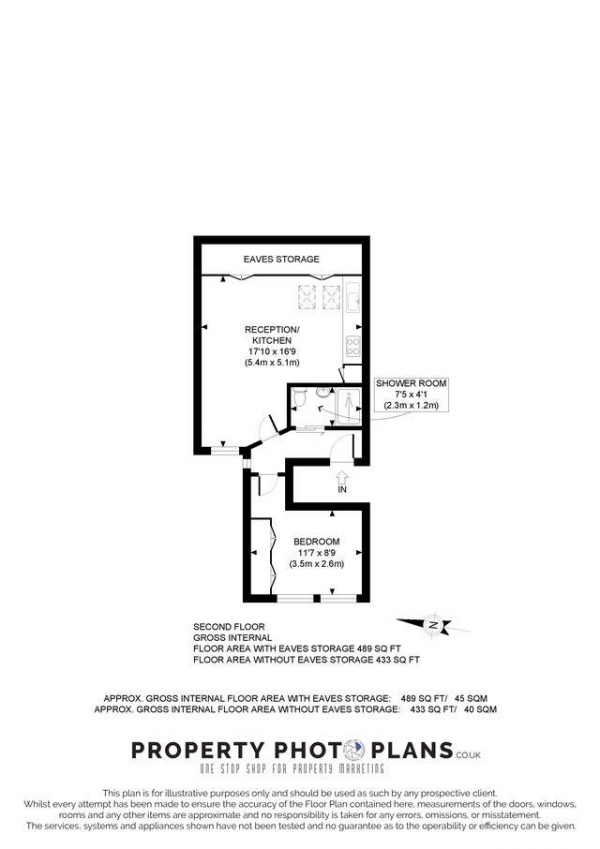 Floor Plan Image for 1 Bedroom Flat for Sale in Willcott Road, London