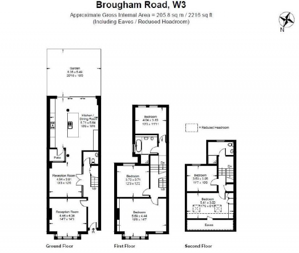 Floor Plan Image for 5 Bedroom Property for Sale in Brougham Road, London