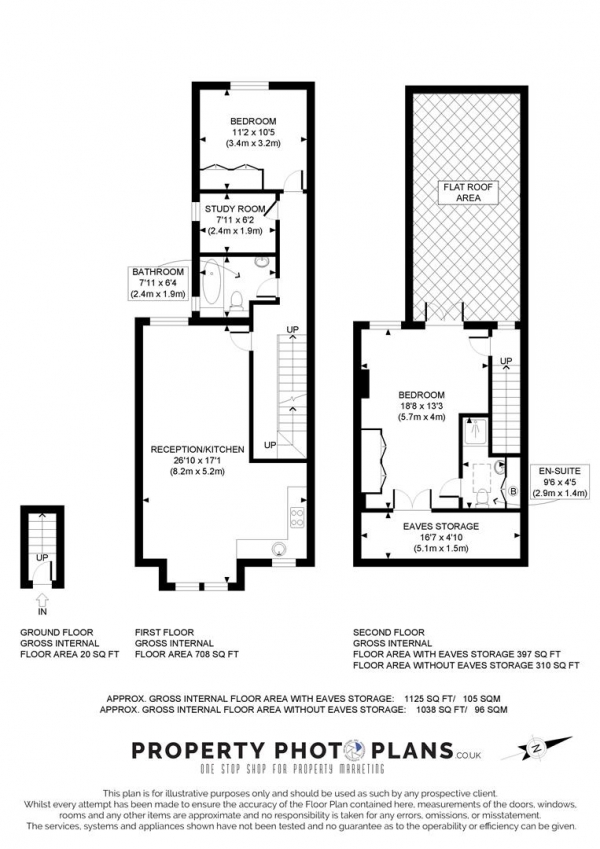 Floor Plan Image for 3 Bedroom Flat for Sale in Gunnersbury Lane, Acton, London