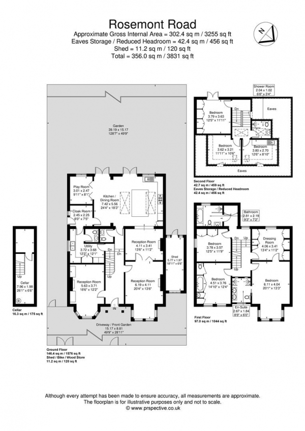 Floor Plan Image for 6 Bedroom Detached House for Sale in Rosemont Road,Acton, London