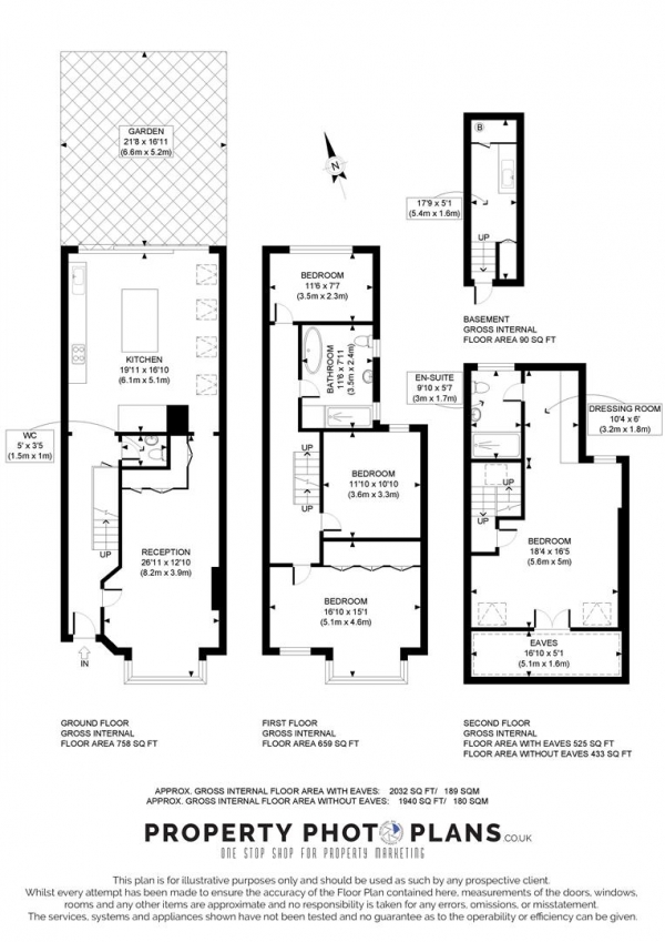 Floor Plan Image for 4 Bedroom Property for Sale in Hillcrest Road, Acton, London