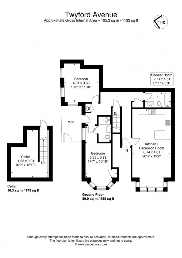 Floor Plan Image for 2 Bedroom Flat for Sale in Twyford House, Twyford Avenue, Creffield Conservation Area, Acton, London