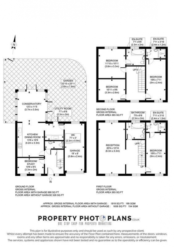 Floor Plan Image for 5 Bedroom Semi-Detached House for Sale in Creswick Road,Acton, London