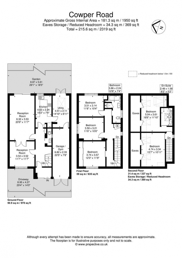 Floor Plan Image for 5 Bedroom Detached House for Sale in Cowper Road, Poets Corner, Acton, London