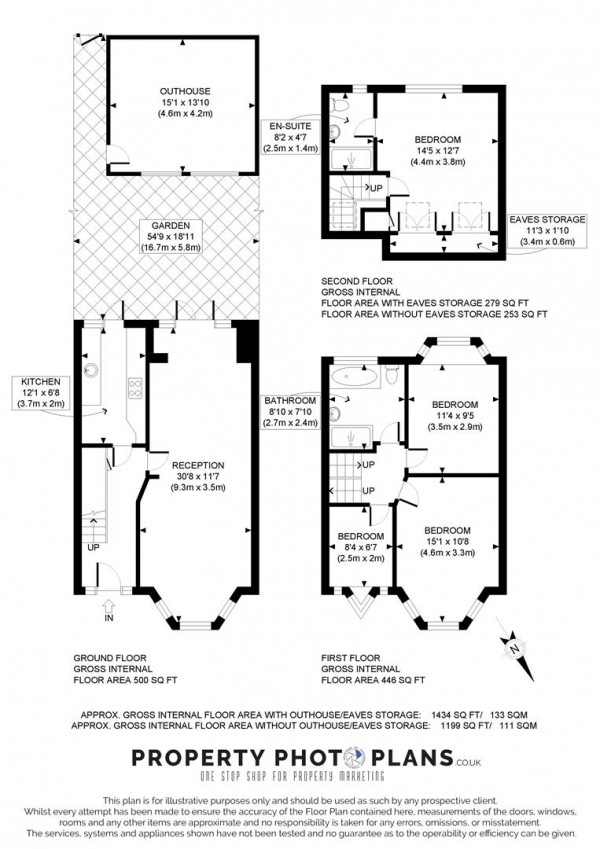 Floor Plan Image for 4 Bedroom Terraced House for Sale in Sutton Common Road, Sutton