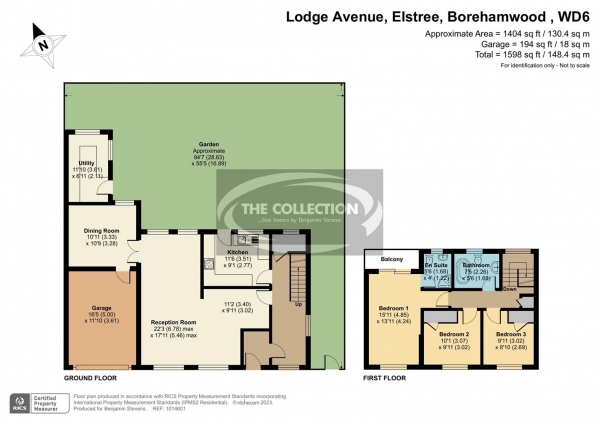 Floor Plan Image for 3 Bedroom Detached House for Sale in Lodge Avenue, Elstree