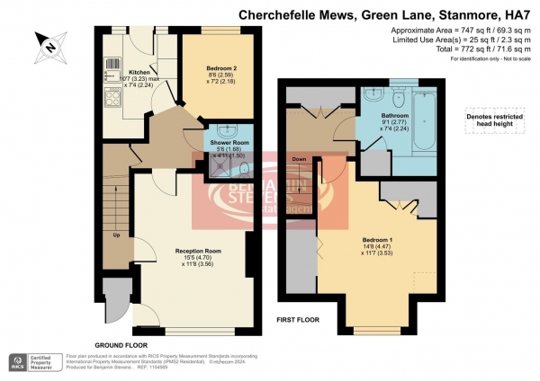 Floor Plan Image for 2 Bedroom Property for Sale in Green Lane, Stanmore