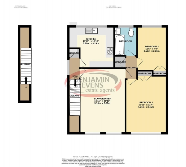 Floor Plan Image for 2 Bedroom Maisonette for Sale in Hollygrove, Bushey Heath