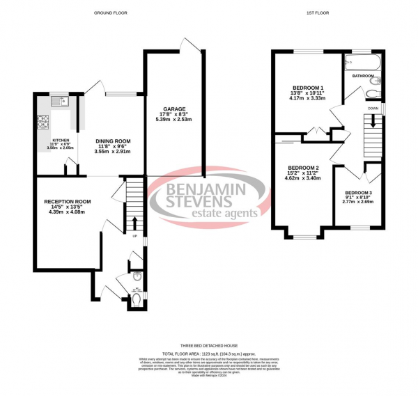 Floor Plan Image for 3 Bedroom Detached House for Sale in Talman Grove, Stanmore