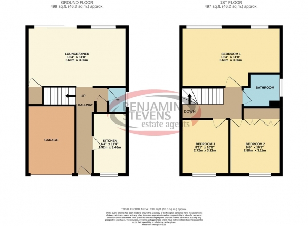 Floor Plan Image for 3 Bedroom Semi-Detached House to Rent in Malden Fields, Bushey