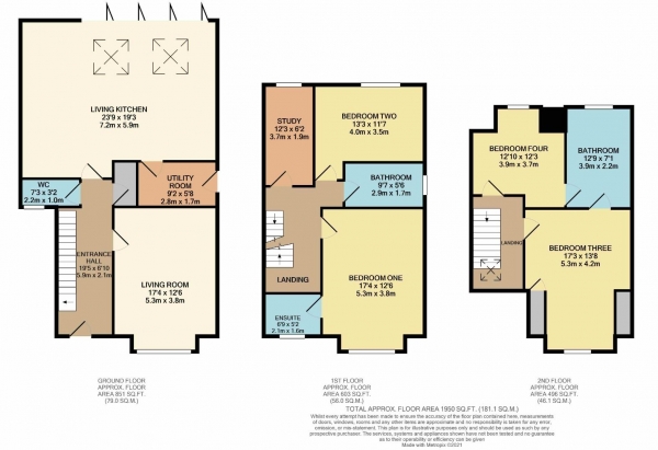 Floor Plan Image for 4 Bedroom Detached House for Sale in Carlton Avenue, Bramhall