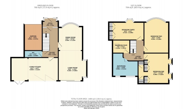 Floor Plan Image for 4 Bedroom Detached House for Sale in Dale Avenue, Bramhall