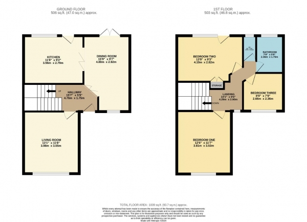 Floor Plan Image for 3 Bedroom Terraced House for Sale in Lucerne Road, Bramhall