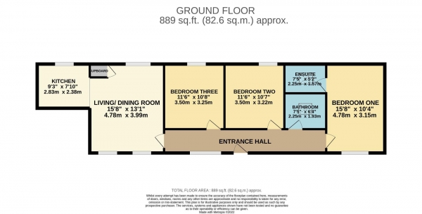 Floor Plan Image for 3 Bedroom Detached Bungalow for Sale in Griffin Farm Drive, Heald Green