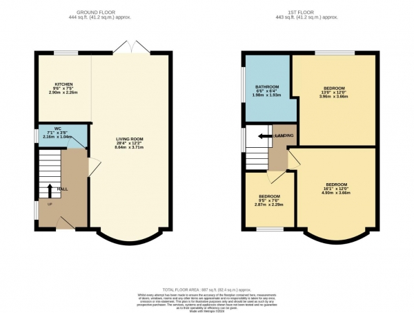 Floor Plan Image for 3 Bedroom Semi-Detached House to Rent in Argyll Road, Cheadle