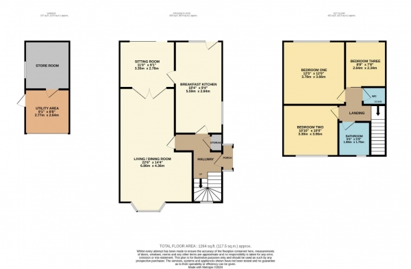 Floor Plan Image for 3 Bedroom Semi-Detached House for Sale in Vicarage Avenue, Cheadle Hulme