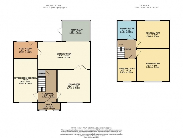 Floor Plan Image for 3 Bedroom Semi-Detached House for Sale in Thornway, Bramhall