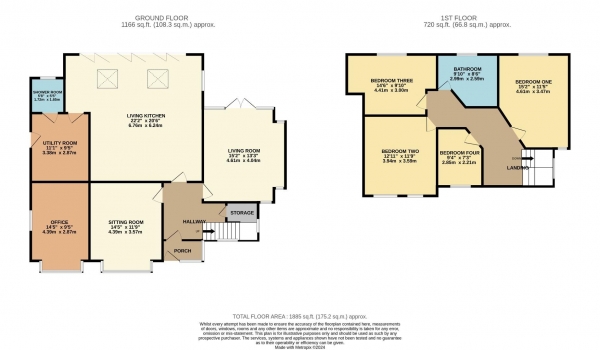 Floor Plan for 4 Bedroom Detached House for Sale in Elmsway, Bramhall, SK7, 2AE -  &pound860,000