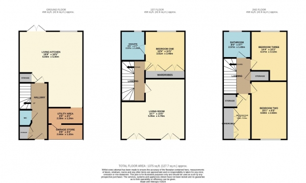 Floor Plan Image for 4 Bedroom Town House for Sale in Lawnhurst Close, Cheadle Hulme