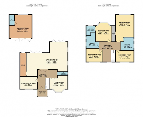 Floor Plan Image for 4 Bedroom Detached House for Sale in Grove Lane, Cheadle Hulme