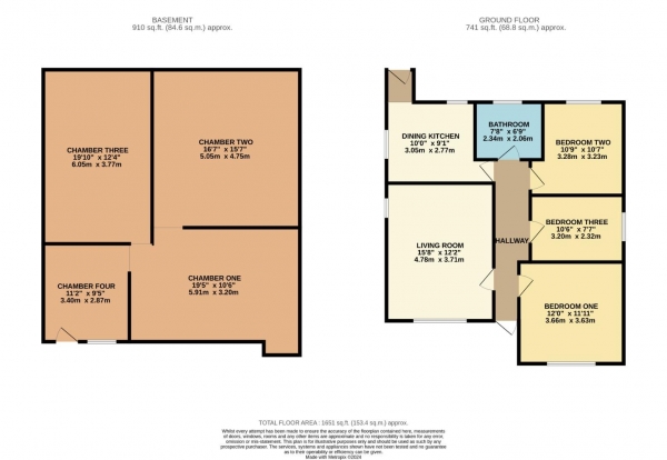 Floor Plan Image for 3 Bedroom Detached Bungalow for Sale in Highfield Road, Bramhall