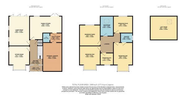 Floor Plan Image for 5 Bedroom Detached House for Sale in Glandon Drive, Cheadle Hulme