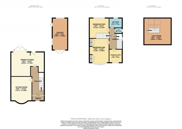 Floor Plan Image for 3 Bedroom Semi-Detached House for Sale in West Park Road, Bramhall