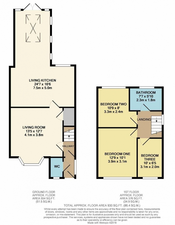 Floor Plan Image for 3 Bedroom Semi-Detached House for Sale in Sunningdale Drive, Bramhall