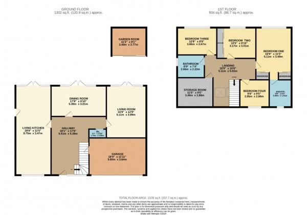 Floor Plan Image for 4 Bedroom Detached House for Sale in Southdown Crescent, Cheadle Hulme