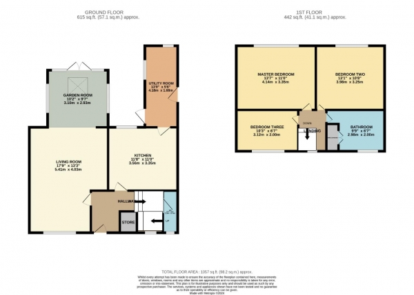 Floor Plan Image for 3 Bedroom Terraced House for Sale in Gawsworth Close, Bramhall