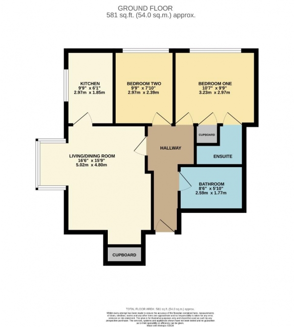 Floor Plan Image for 2 Bedroom Apartment for Sale in Ladybrook Road, Bramhall