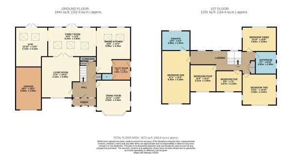 Floor Plan Image for 5 Bedroom Detached House for Sale in Ridge Park, Bramhall