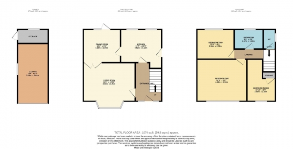 Floor Plan Image for 3 Bedroom Semi-Detached House for Sale in Linden Grove, Bramhall