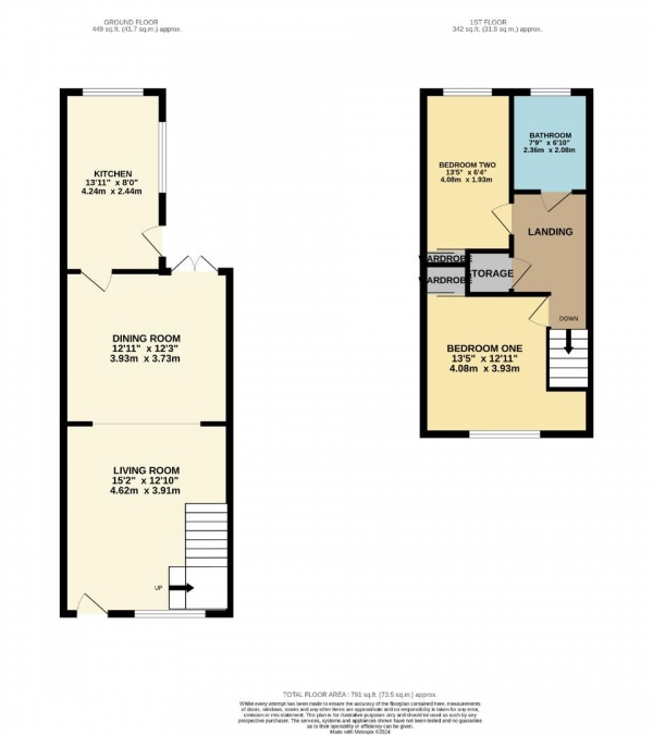 Floor Plan Image for 2 Bedroom Semi-Detached House for Sale in Dundonald Road, Cheadle Hulme