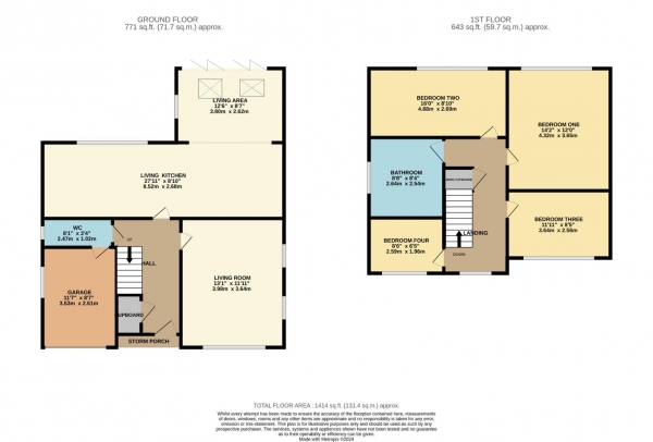 Floor Plan Image for 4 Bedroom Detached House for Sale in Robins Close, Bramhall